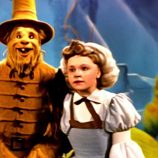 Prompt: Live Action Still of Jerma985 in The Wizard of Oz, real life, hyperrealistic, ultra realistic, realistic, highly detailed, epic, HD quality, 8k resolution, body and headshot, film still