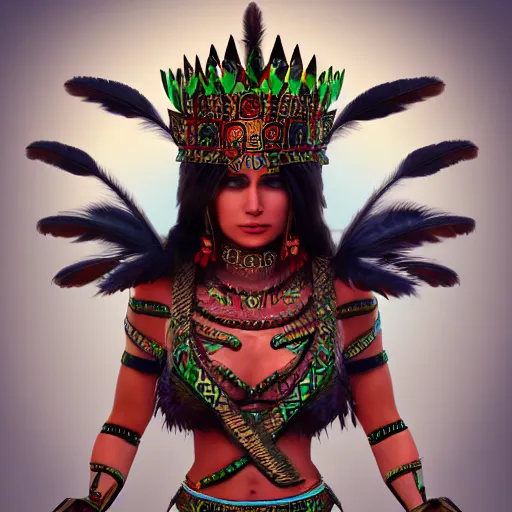 aztec warrior goddess costume