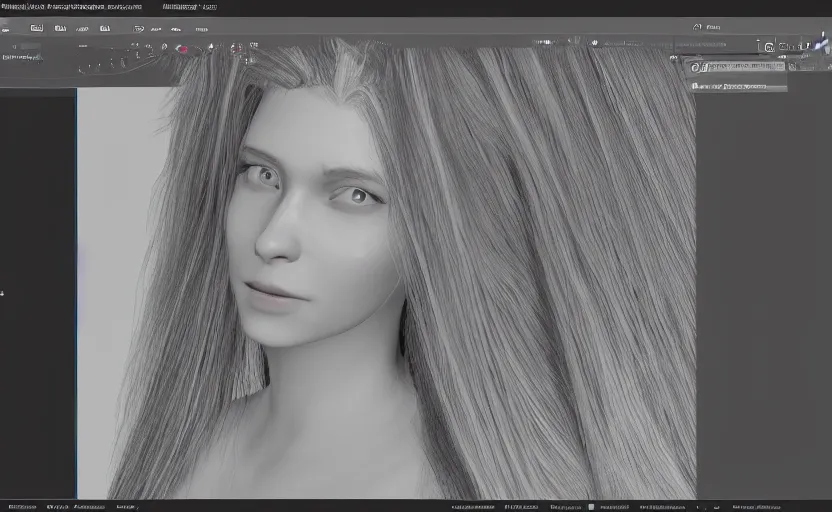 Image similar to unreal engine experiment in generating real - time hair renders, computer science, programming, gpu