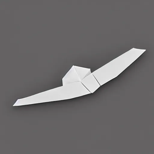 Prompt: vautour aircraft as an origami