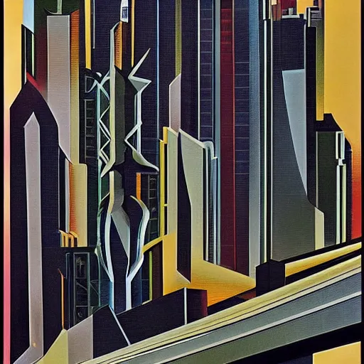 Prompt: new york, futurism, detailed, sharp