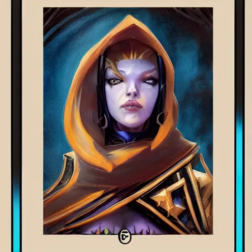 Image similar to female portrait, ravnica