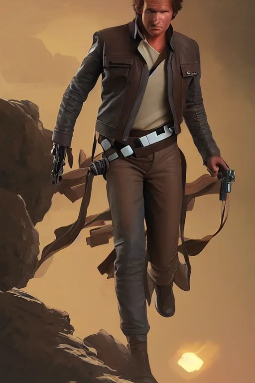 Image similar to han solo, action figurine toy, vaporwave, highly detailed, digital painting, artstation, concept art, smooth, sharp focus, illustration, art by artgerm and greg rutkowski and alphonse mucha