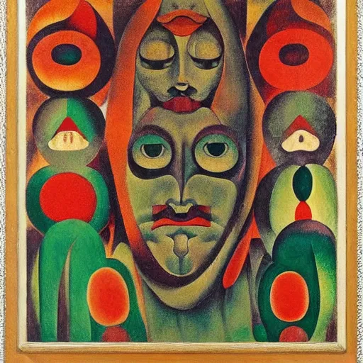 Image similar to floral face portrait by leonetto cappiello and wojciech siudmak and ernst fuchs, anni albers, oil on canvas