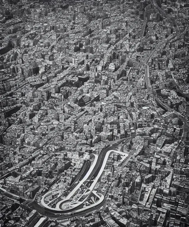 Image similar to “ city, placed on the mobius strip surface. photography by aydın buyuktas ”