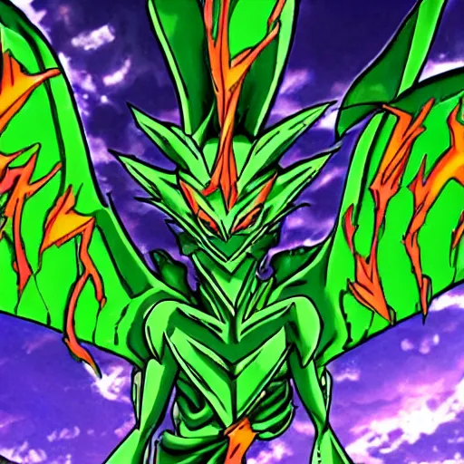Image similar to green dragon, yugioh style