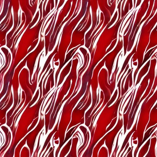 Image similar to dutch pour acrylic paint red and white multicolored pouring pattern realstic micro patterns