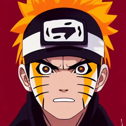 Image similar to face icon stylized minimalist naruto, loftis, cory behance hd by jesper ejsing, by rhads, makoto shinkai and lois van baarle, ilya kuvshinov, rossdraws global illumination