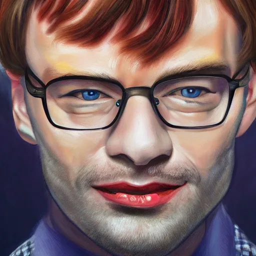 Image similar to jeffrey dahmer in euphoria series, oil painting, ultradetailed, digital painting, ultradetailed