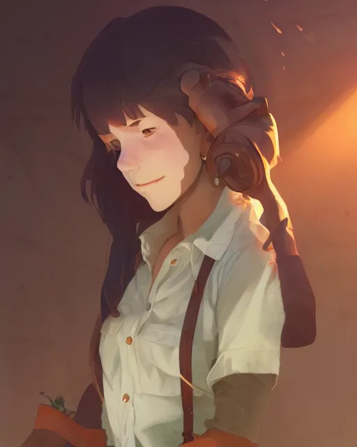 Prompt: farmer girl, full shot, atmospheric lighting, detailed face, by makoto shinkai, stanley artger m lau, wlop, rossdraws, james jean, andrei riabovitchev, marc simonetti, krenz c