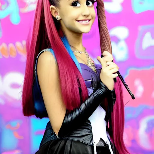 Image similar to Ariana Grande at anime convention