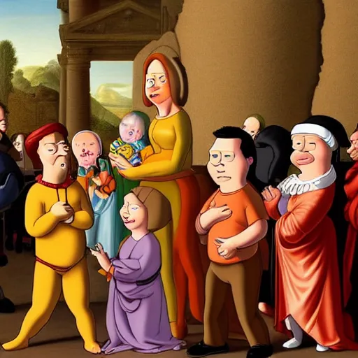 Prompt: family guy renaissance painting