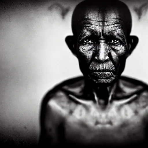 Image similar to portrait of a martian by lee jeffries