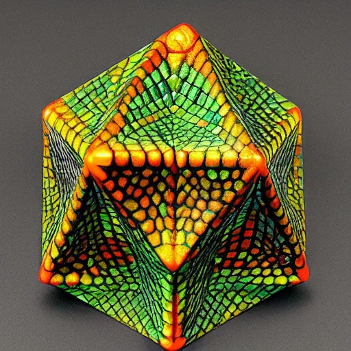 Image similar to reptile skull - cubo - octahedron - siberia 6 3 0 x @ 8 x 1 0 size color synthesized with scharf multi - detector color sem