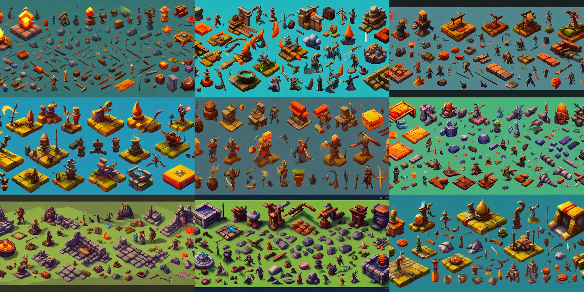 Prompt: isometric game asset of monk, in gouache detailed paintings, props, stylized, 2 d sprites asset sheet, kitbash, arcane, prop rocks, overwatch, many color scheme, 8 k, close up,