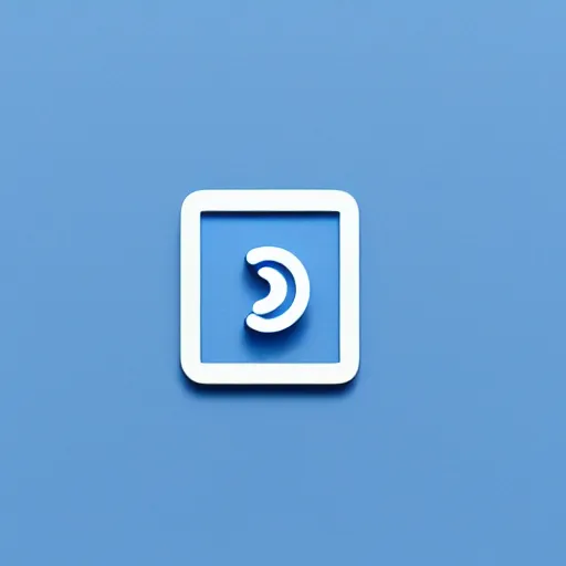 Image similar to Very tiny blue settings gear icon that looks like the iOS emoji and has the same colors, 3D clay render, 4k UHD, white background, isometric top down left view, diffuse lighting, zoomed out very far