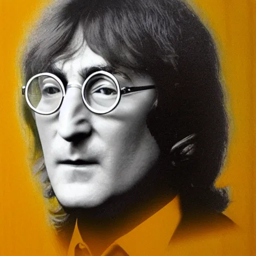 Image similar to john lennon in a lemon