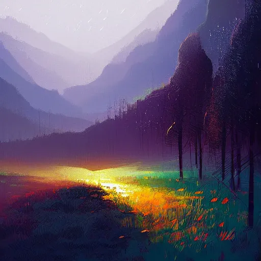 Image similar to A Landscape by Petros Afshar and Alena Aenami