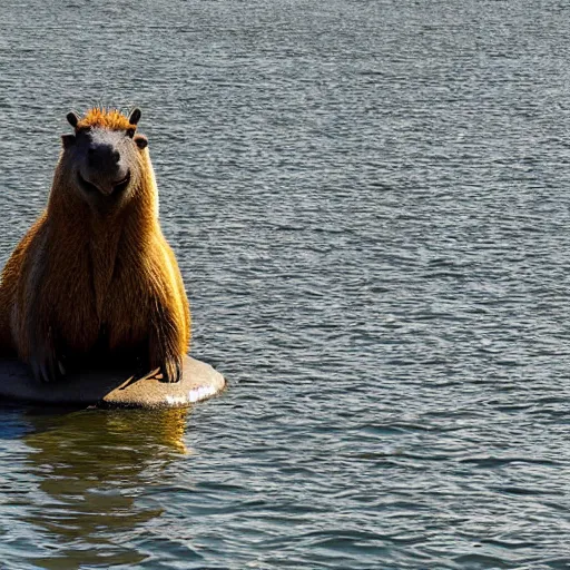 Prompt: Statue of Liberty capybara