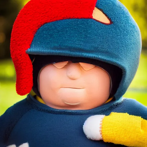 Image similar to portrait photo still of real life cartman, 8 k, 8 5 mm f 1. 8