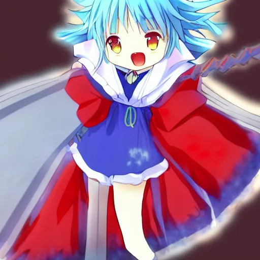 Prompt: anime anime anime anime 4K 4K 4K 4K 4K 4K 4K 4K 4K 4K anime anime anime anime anime anime high-quality high-quality best best best best best best best best portrait of Cirno from Touhou Project in the style of Danbooru, SFW version