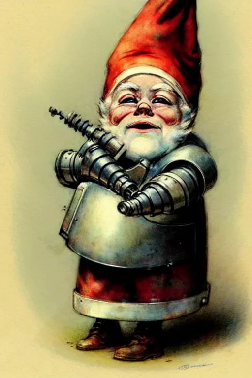 Prompt: ( ( ( ( ( 1 9 5 0 s robot knome baby. muted colors. ) ) ) ) ) by jean - baptiste monge!!!!!!!!!!!!!!!!!!!!!!!!!!!!!!