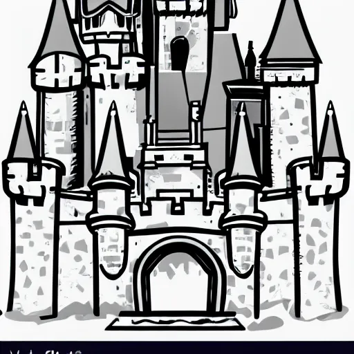 Image similar to sleeping beauty castle vector h 6 4 0