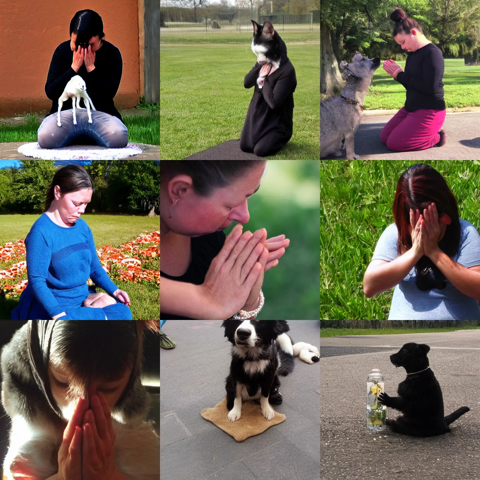 Prompt: pepper praying