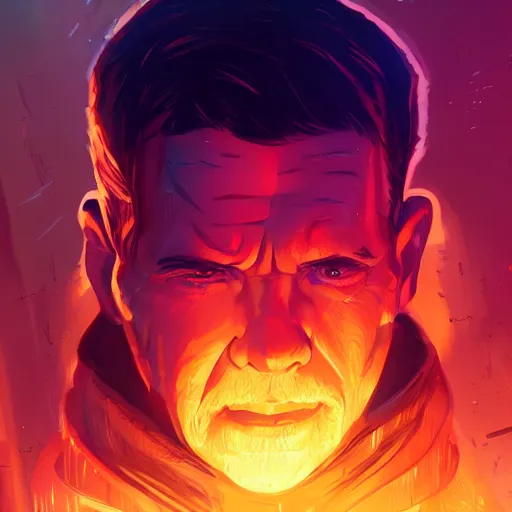 Prompt: Ridley Scott as Rick Deckard, ambient lighting, 4k, anime key visual, lois van baarle, ilya kuvshinov, rossdraws, artstation