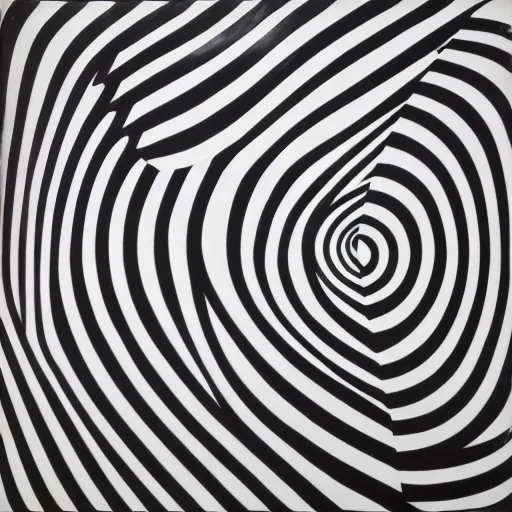 Image similar to ( dancers dancing dance ) curves ( black white red ) ( big circle ) bridget riley breathtaking piece museum of modern art new york