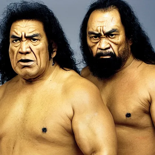 Image similar to angry samoans