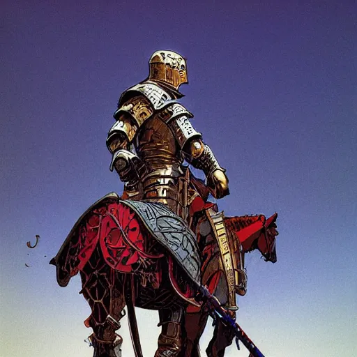 Image similar to a battle weary knight, intricate, highly detailed,!, digital painting, artstation, concept art, smooth, sharp focus, illustration, art by angus mcbride and michael whelan and michael william kaluta.