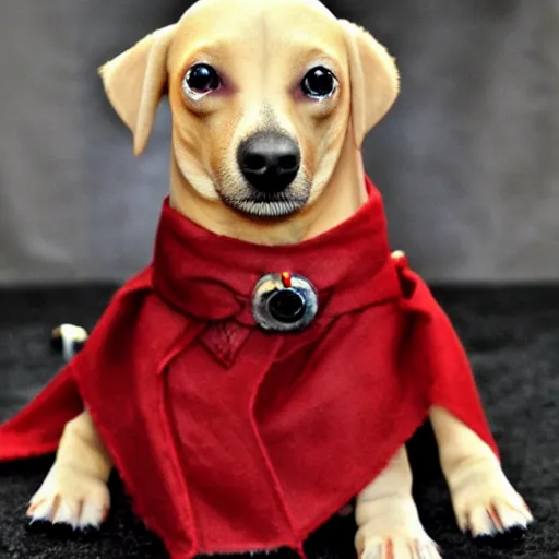 Image similar to blond sith chiweenie, cinematic