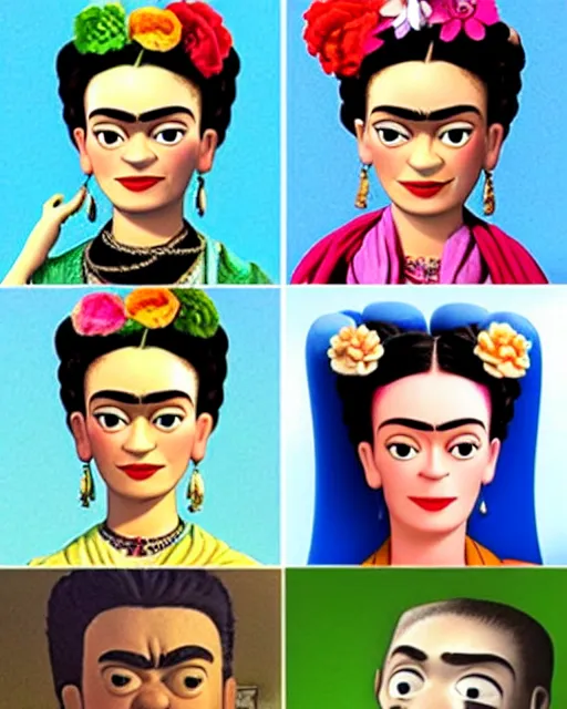 Image similar to Frida Kahlo I Pixar’s Up!