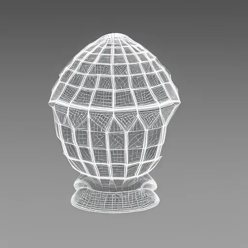 Image similar to faberge egg, 3D model, white background