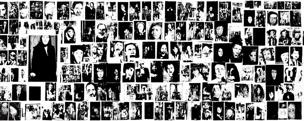 Prompt: a photo-montage portrait of a very ordinary person, by Gee Vaucher, Crass records, zine, black and white, collage, Highly Detailed