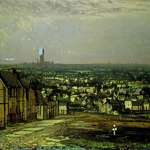 Image similar to landscape of armley by john atkinson grimshaw