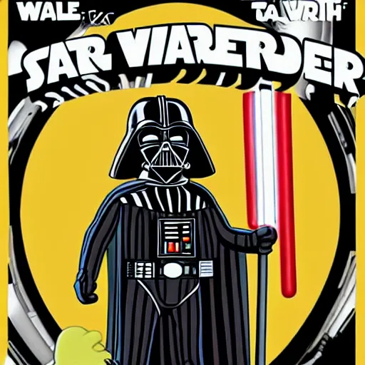 Image similar to darth vader as a simpsons character