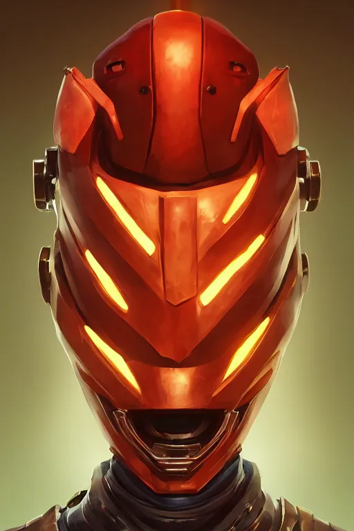 Image similar to epic mask helmet robot ninja portrait stylized as fornite style game design fanart by concept artist gervasio canda, behance hd by jesper ejsing, by rhads, makoto shinkai and lois van baarle, ilya kuvshinov, rossdraws global illumination radiating a glowing aura global illumination ray tracing hdr render in unreal engine 5