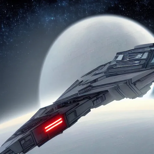 Image similar to Starwars spaceship landing on ender, wallpaper