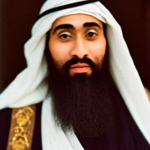 Prompt: a rare photo of the prophet muhammad. 5 0 mm lens, f 1. 8.