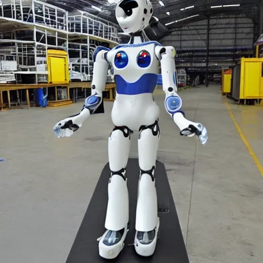 Image similar to amazing humanoid robot worker