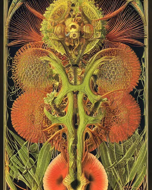 Prompt: o hell yeah poster by Ernst Haeckel and John Birkey