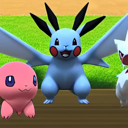 Prompt: new! pokemon that doesn'texist, 3 d rendered