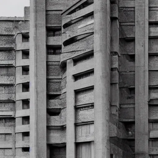 Image similar to a giant brutalist palace built in brutalism architecture, diverse unique building geometry full of shapes and corners, photography