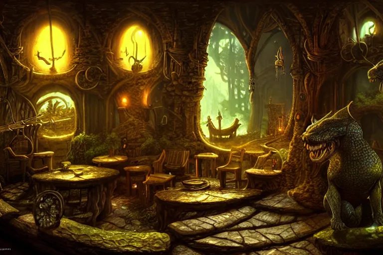 Image similar to an elaborate and detailed scene from salamandastron by brian jacques, detailed, fantasy concept art, cinematic lighting, beautiful