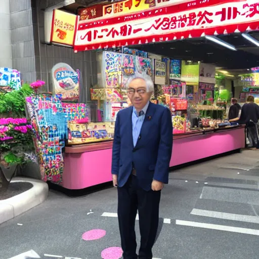 Prompt: photo of kirby in tokyo