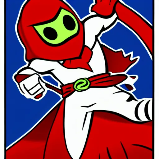 Image similar to Spawn by Todd-MacFarlene, SVG, Vector sticker, flat colors, full-body, uncropped, white-space-surrounding-subject