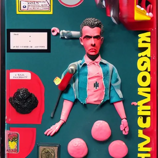 Image similar to nils bohr, stop motion vinyl action figure, plastic, toy, butcher billy style