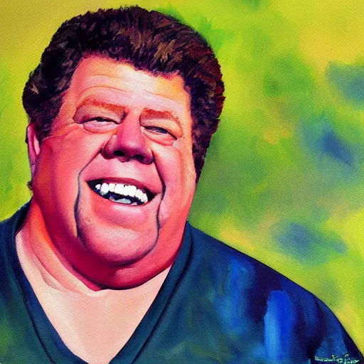 Image similar to George Wendt painting by Thomas-Montacellinio